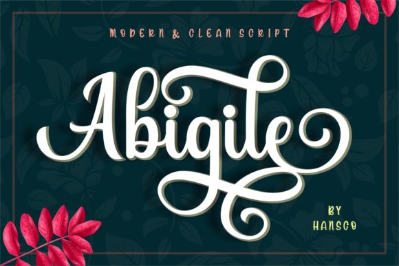 Abigile: A Modern Handwritten Font
