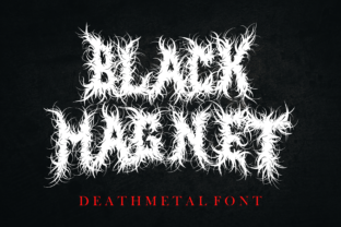 Black Magnet Font for Web Design