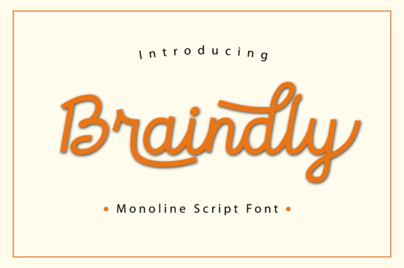 Braindly: A Stylish Font for Editorial Design