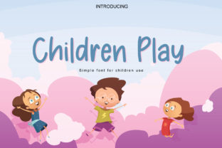 Children Play Font for Web Design