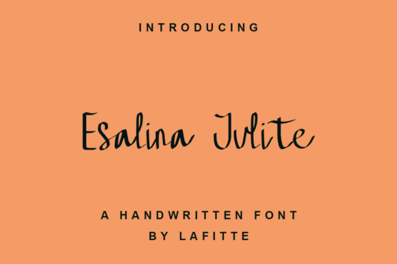 Esalina Julite: A Trendy Handwritten Font