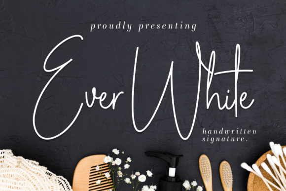 Ever White: A Script Font for Elegant Design