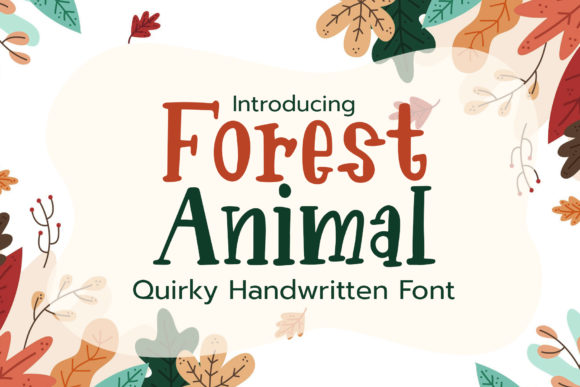 Forest Animal Font for Web Design