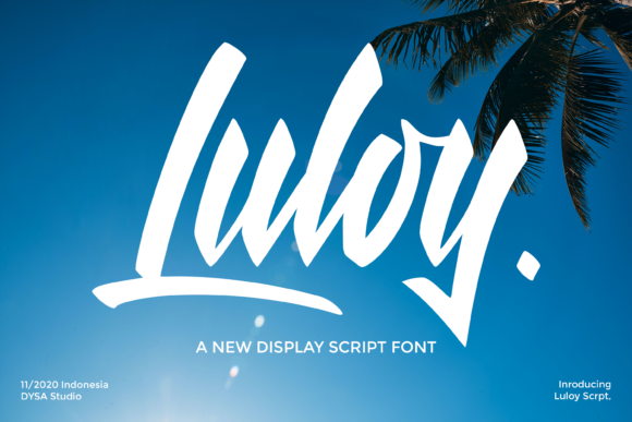 Luloy: A Script Font for Real-World Design