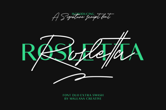 Rosletta: A Stylish Font for Editorial Design